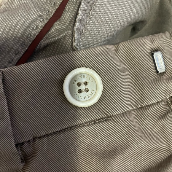 Brunello Cucinelli Mens Leisure Fit Cotton Pants Sz 48 / 34 US - Picture 6 of 8